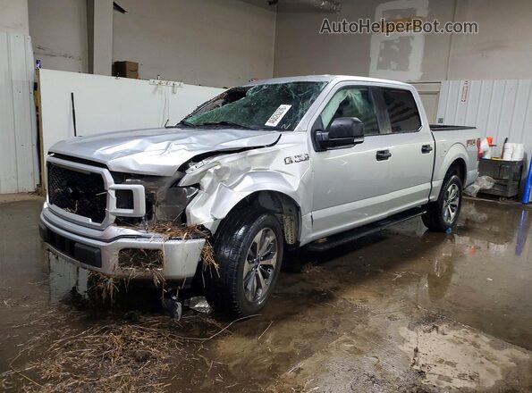 1FTEW1EP1KFD29385 2019 FORD F150 Silver წინა მარცხენა ხედი სამი მეოთხედიდან