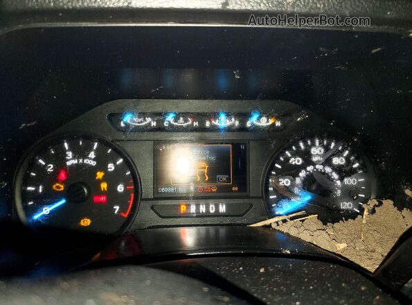 1FTEW1EP1KFD29385 2019 FORD F150 Silver ხელსაწყოთა პანელის ხედი