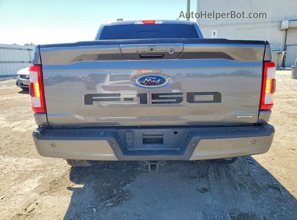 1FTEW1EP1MFC85570 2021 FORD F150 Gray Вид ззаду