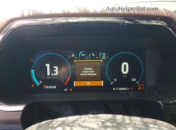 1FTEW1EP1MFC85570 2021 FORD F150 Gray Вид щитка приладів