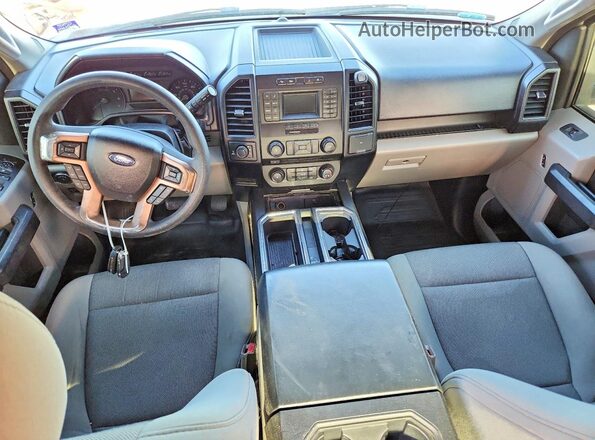 1FTEW1EP2GFD30777 2016 FORD F150 Белый Вид панели приборов