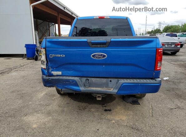1FTEW1EP2GKE65216 2016 FORD F150 Синий Вид сзади