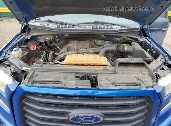 1FTEW1EP2GKE65216 2016 FORD F150 Синий Вид задней части салона