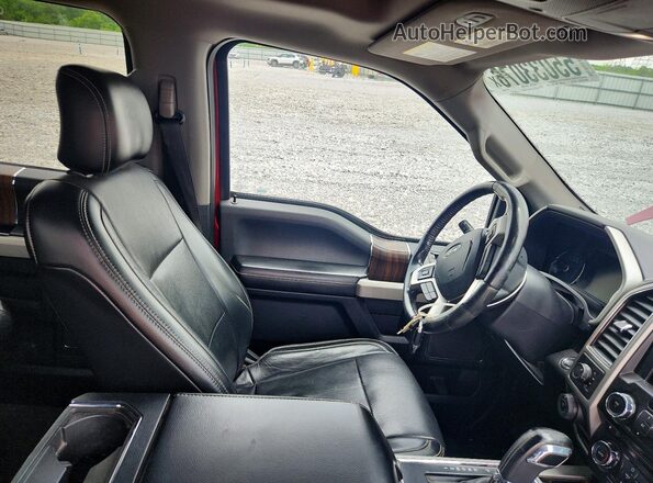1FTEW1EP2HFB50622 2017 FORD F150 Maroon Widok wnętrza z przodu