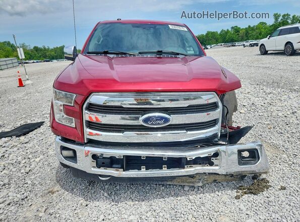 1FTEW1EP2HFB50622 2017 FORD F150 Maroon Widok z przodu