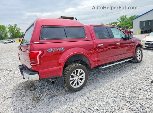 1FTEW1EP2HFB50622 2017 FORD F150 Maroon Tył prawy