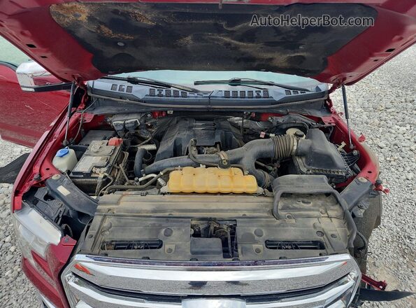 1FTEW1EP2HFB50622 2017 FORD F150 Maroon Widok wnętrza z tyłu