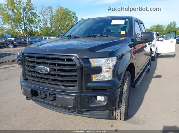 1FTEW1EP2HFB63757 2017 FORD F150 Black Առջևի ձախ երեք քառորդ տեսարան