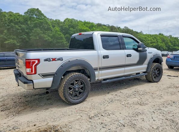 1FTEW1EP2HFC08759 2017 FORD F150 Silver Trasero derecho