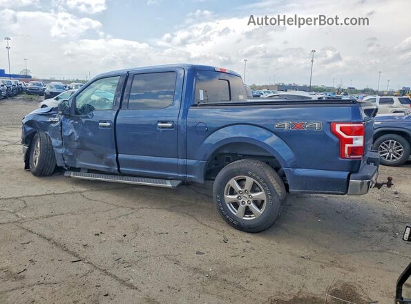 1FTEW1EP2KFC44216 2019 FORD F150 Синий Задняя левая четверть