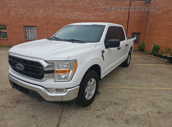 1FTEW1EP2MFB47519 2021 FORD F150 White Trasero izquierdo