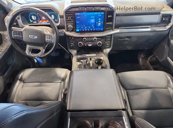 1FTEW1EP2PKF93410 2023 FORD F150 White Առջևի վահանակի տեսք