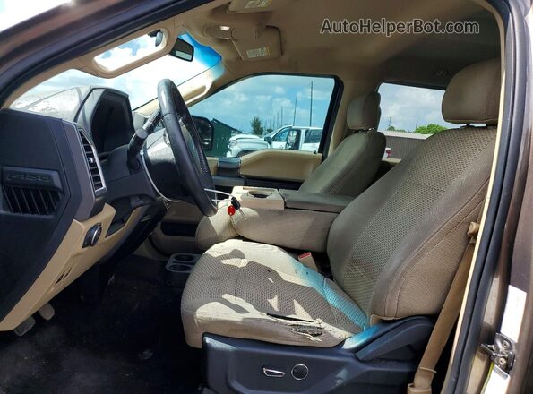 1FTEW1EP3GKD70521 2016 FORD F150 Brown წინა სალონის ხედი