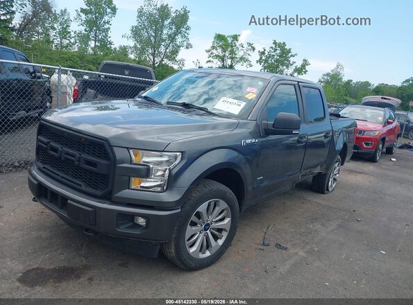 1FTEW1EP3HFC84104 2017 FORD F150 Gray Przód lewy