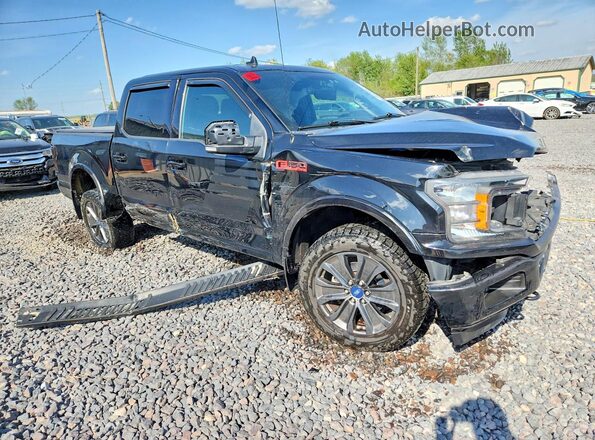 1FTEW1EP3JFD50849 2018 FORD F150 Black Przód prawy