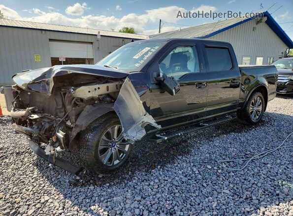 1FTEW1EP3JFD50849 2018 FORD F150 Black Przód lewy