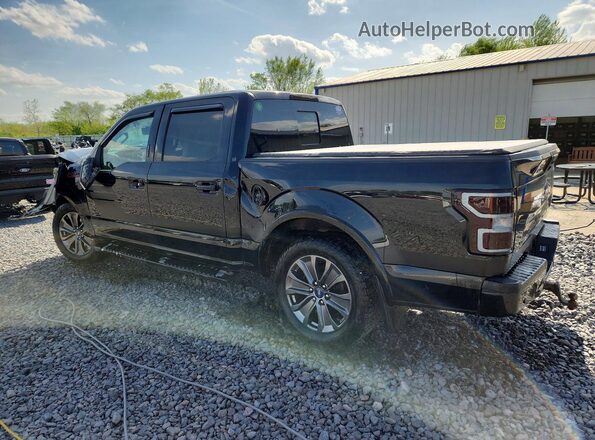 1FTEW1EP3JFD50849 2018 FORD F150 Black Tył lewy