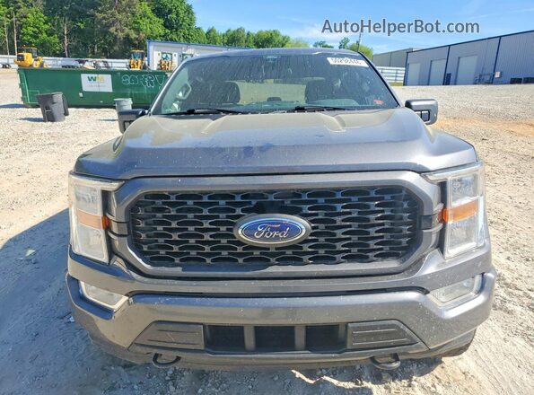 1FTEW1EP3MFB08227 2021 FORD F150 Gray Widok z przodu