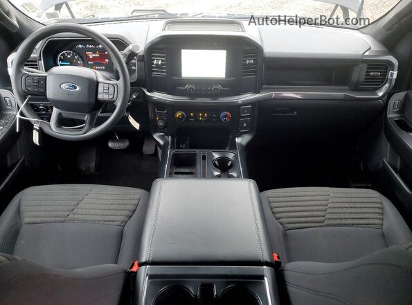 1FTEW1EP3PFA55601 2023 FORD F150 Black Widok deski rozdzielczej