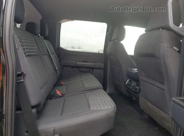 1FTEW1EP3PFA55601 2023 FORD F150 Black Widok tylnych siedzeń
