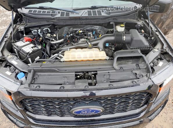 1FTEW1EP3PFA55601 2023 FORD F150 Black Widok wnętrza z tyłu