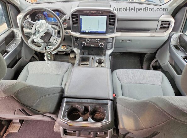 1FTEW1EP3PFD33672 2023 FORD F150 Blue Առջևի վահանակի տեսք