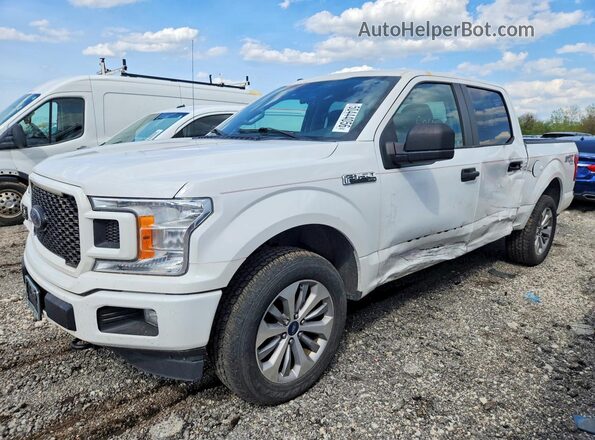 1FTEW1EP4JFD10487 2018 FORD F150 Белый Передняя левая четверть