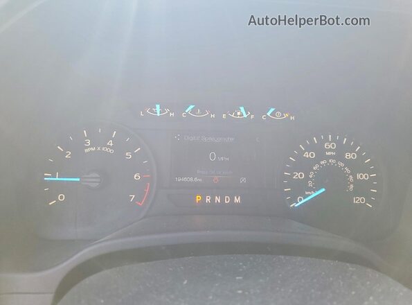 1FTEW1EP4JFD10487 2018 FORD F150 Белый Вид щитка приборов