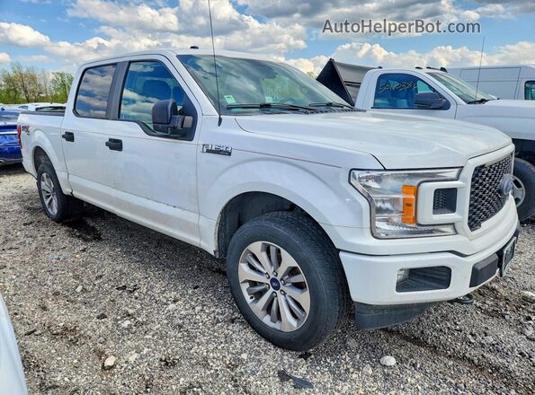 1FTEW1EP4JFD10487 2018 FORD F150 Белый Передняя правая четверть