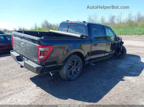 1FTEW1EP4MFA63380 2021 FORD F150 Черный Задняя правая четверть