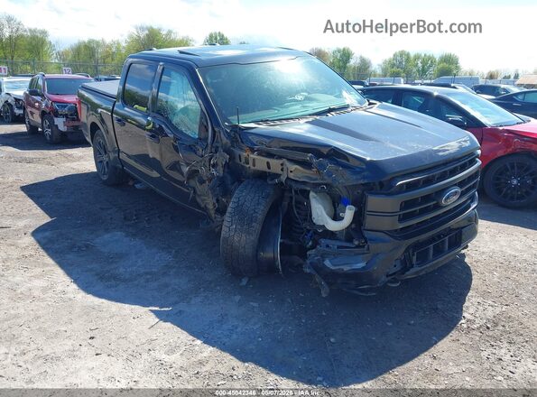 1FTEW1EP4MFA63380 2021 FORD F150 Черный Передняя правая четверть