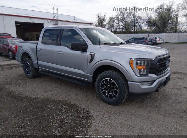 1FTEW1EP4NFB18623 2022 FORD F150 Серебряный Передняя правая четверть