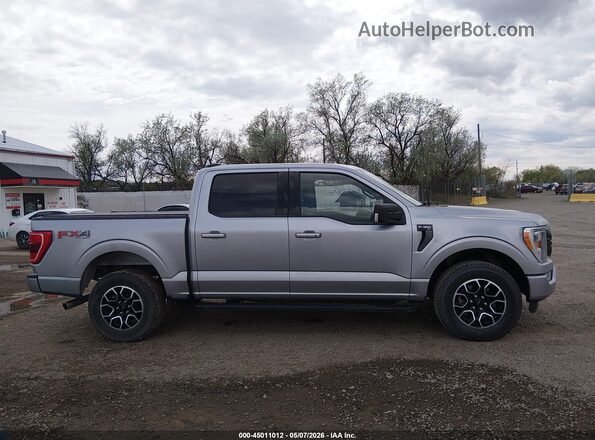 1FTEW1EP4NFB18623 2022 FORD F150 Серебряный Вид задней части салона