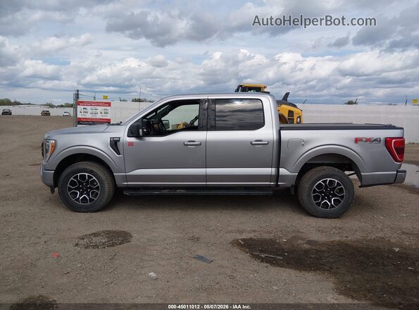 1FTEW1EP4NFB18623 2022 FORD F150 Серебряный Панорамный вид салона 360°