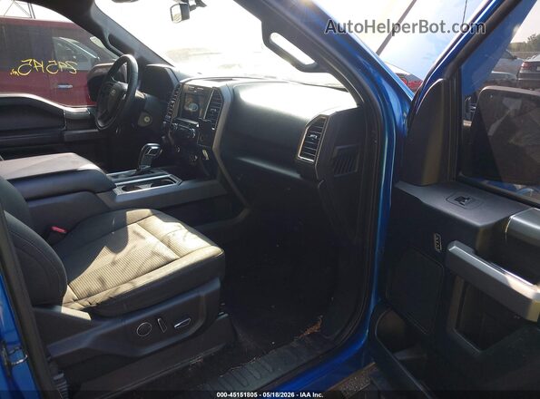 1FTEW1EP5GFC09080 2016 FORD F150 Синий Вид салона спереди