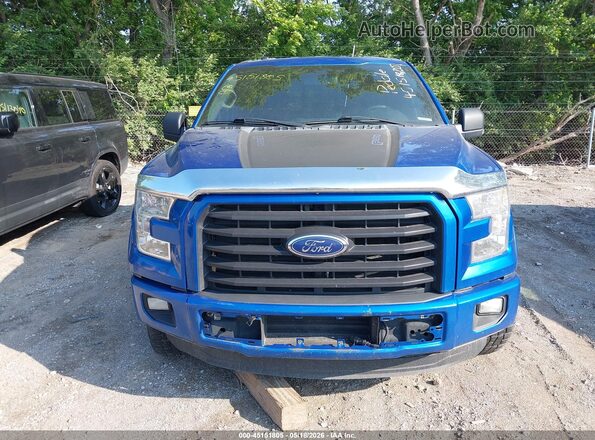 1FTEW1EP5GFC09080 2016 FORD F150 Синий Вид щитка приборов