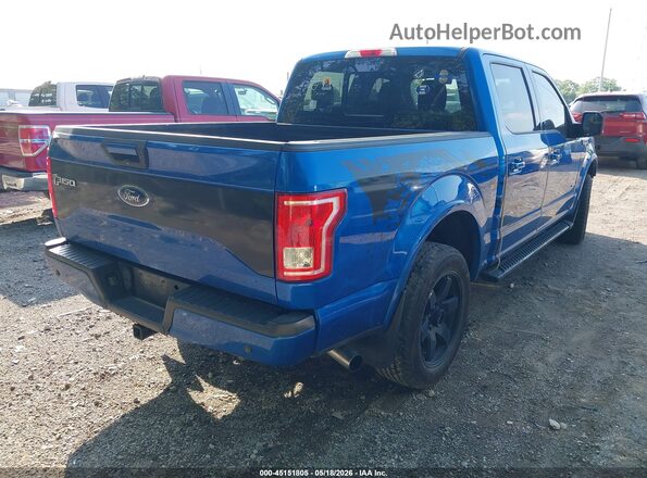 1FTEW1EP5GFC09080 2016 FORD F150 Синий Задняя правая четверть