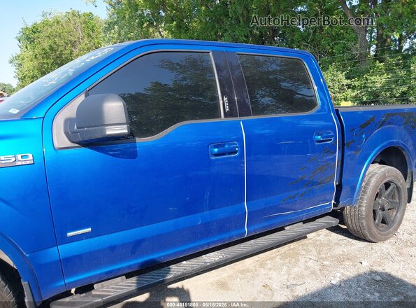 1FTEW1EP5GFC09080 2016 FORD F150 Синий Панорамный вид салона 360°