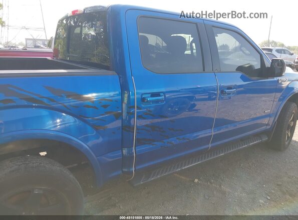 1FTEW1EP5GFC09080 2016 FORD F150 Синий Вид задней части салона