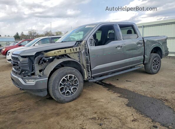 1FTEW1EP5NKE12958 2022 FORD F150 Gray Przód lewy