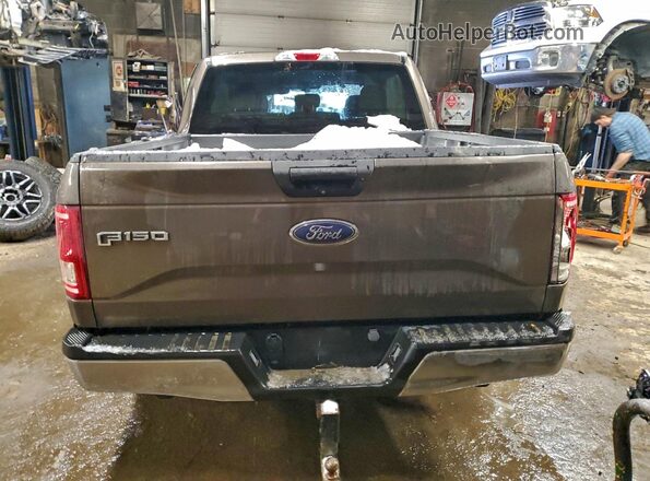 1FTEW1EP6GFB05813 2016 FORD F150 Brown Вид ззаду
