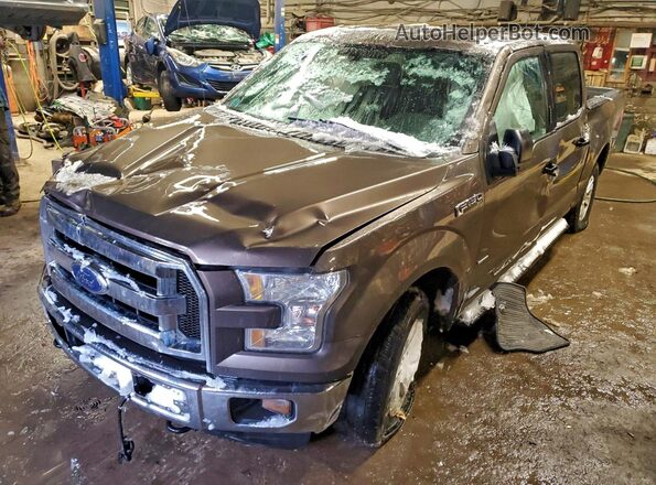 1FTEW1EP6GFB05813 2016 FORD F150 Brown Передня ліва чверть