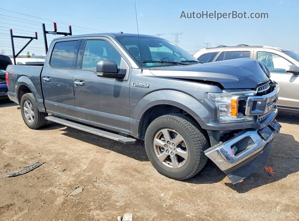 1FTEW1EP6JFA85652 2018 FORD F150 Серый Передняя правая четверть
