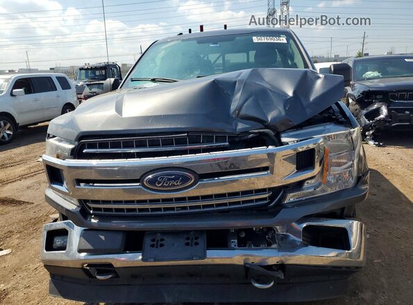 1FTEW1EP6JFA85652 2018 FORD F150 Серый Вид спереди