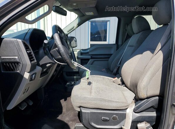 1FTEW1EP6JFD78466 2018 FORD F150 Gray Widok wnętrza z przodu