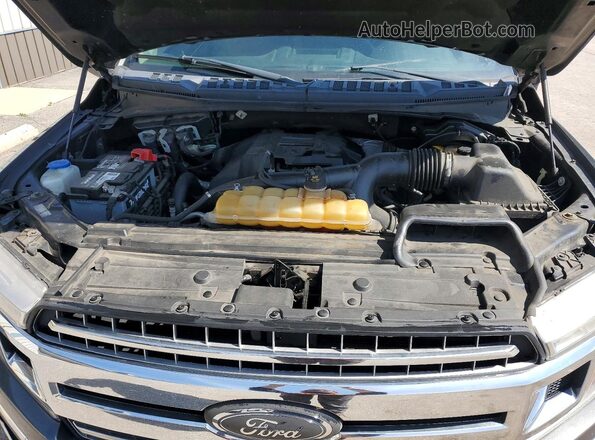 1FTEW1EP6JFD78466 2018 FORD F150 Gray Widok wnętrza z tyłu