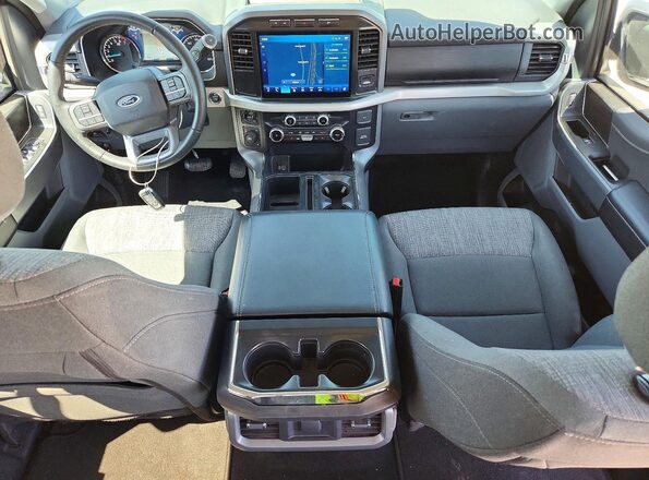 1FTEW1EP6PFD34055 2023 FORD F150 Gray Dashboard view
