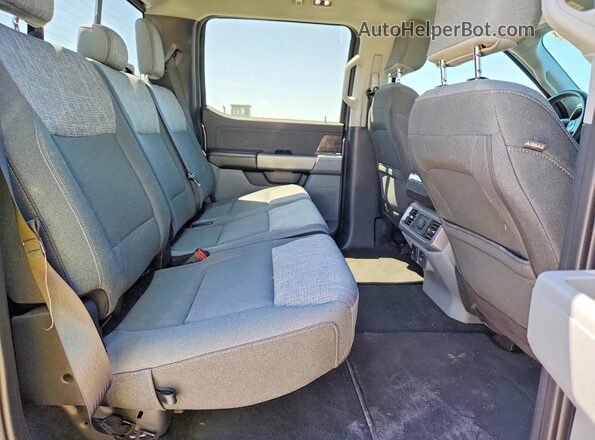 1FTEW1EP6PFD34055 2023 FORD F150 Gray Rear seats view
