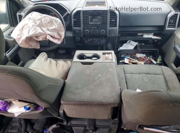 1FTEW1EP7HFC52935 2017 FORD F150 Синий Вид панели приборов
