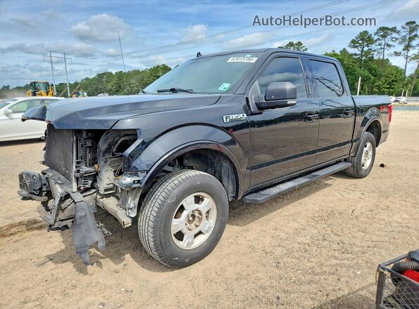 1FTEW1EP7KFC89555 2019 FORD F150 Black Առջևի ձախ երեք քառորդ տեսարան